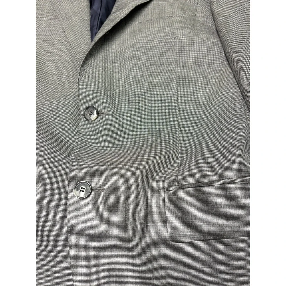 Suitsupply Lazio Slim Fit Blazer Grey Vitale Barberis Canonico Wool Mens 36R 46